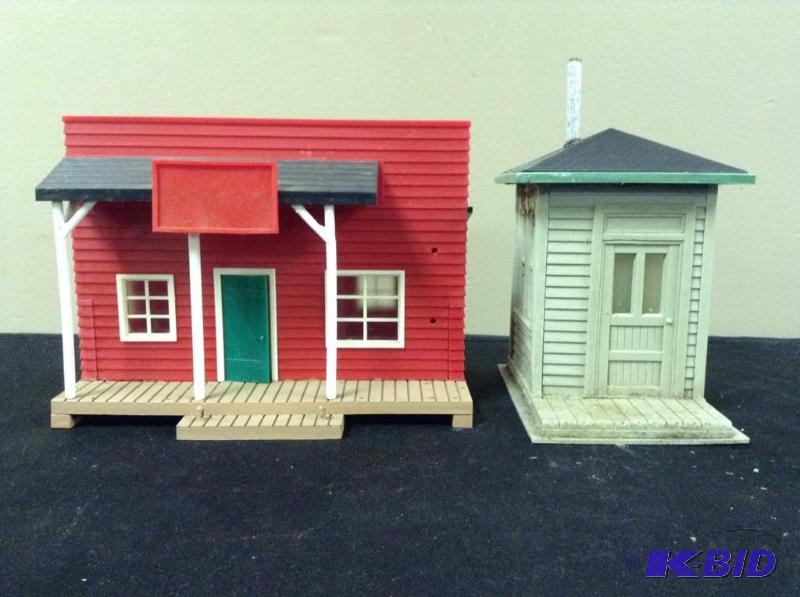 lot 190 image: Two Assembled Western Type Train Buildings