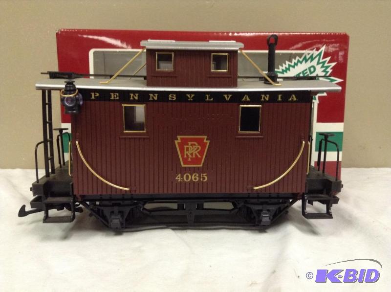 lot 212 image: LGB Lehmann #4065 Caboose Railroad Train Car G Scale