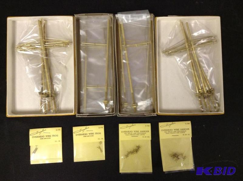 lot 230 image: HO Scale Train Trolley Pole Kits & Hangers