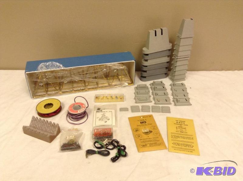 lot 241 image: Railroad Train Bridge, Trestles & Accessories