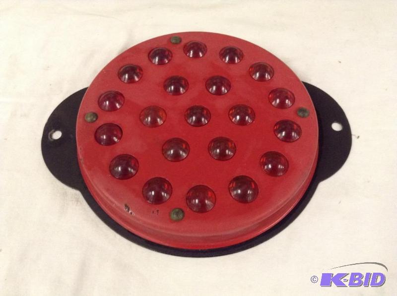 lot 267 image: Vintage Authentic Red Marble Railroad Train Reflector