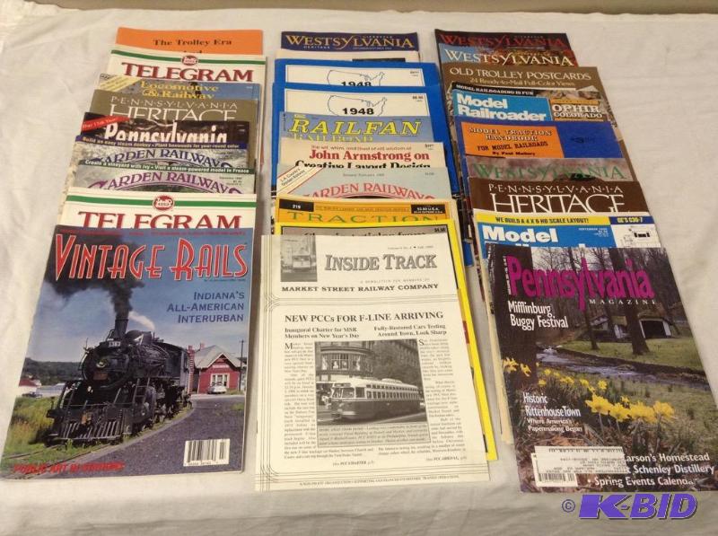 lot 279 image: Railroad Train Magazines
