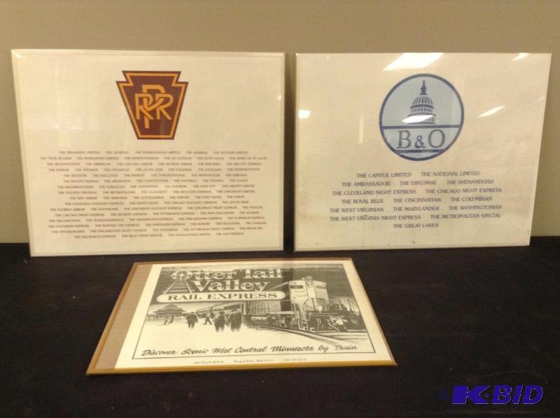 lot 304 image: PRR, B&O & Otter Tail Valley Railroad Train Prints