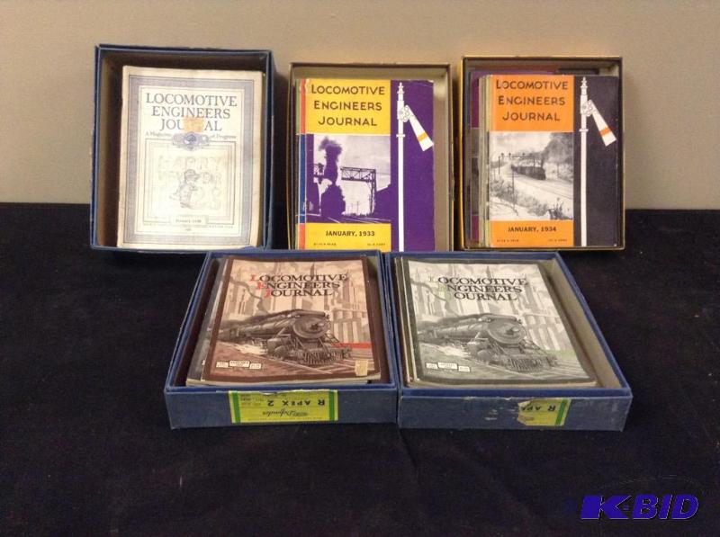 lot 313 image: Vintage Locomotive Engineers Journal Magazines