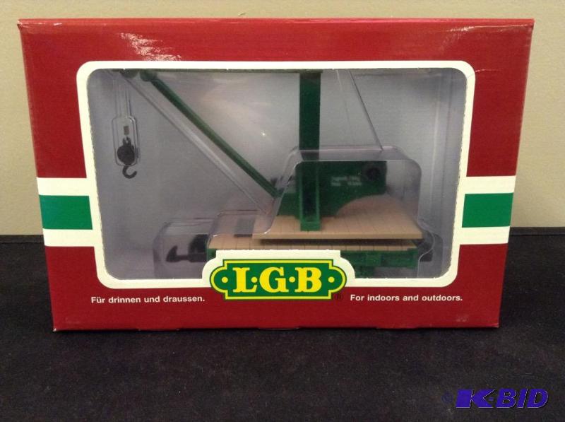 lot 38 image: LGB Lehmann #46170 Crane Train Car