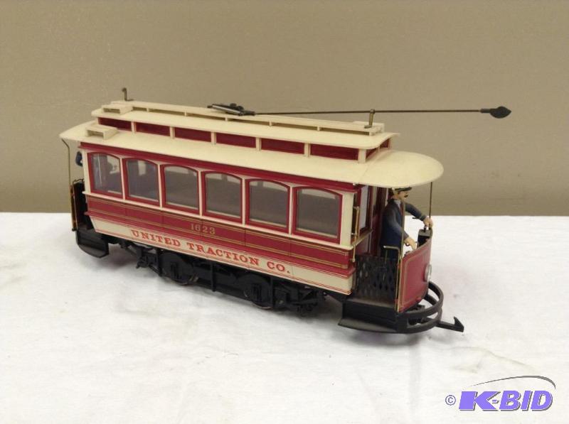 lot 50 image: Bachmann G Scale 1623 United Traction Co. Train Car