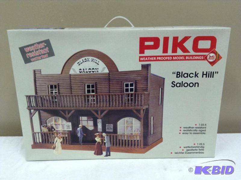 lot 64 image: PIKO Black Hill Saloon Model Train Building Kit