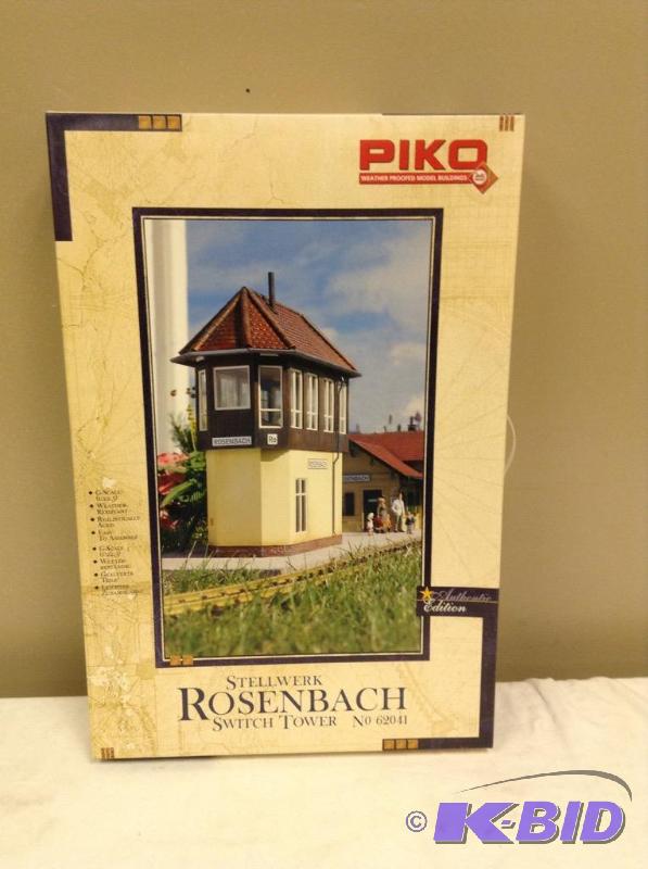 lot 74 image: PIKO Stellwerk Rosenbach Switch Tower #62041 Train Building Kit
