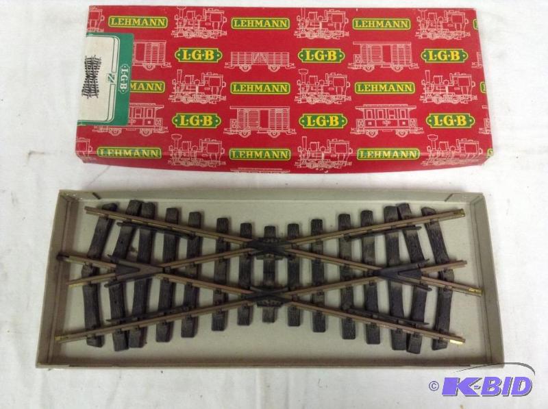 lot 91 image: LGB Lehmann #1320 Criss Cross G Scale Train Track