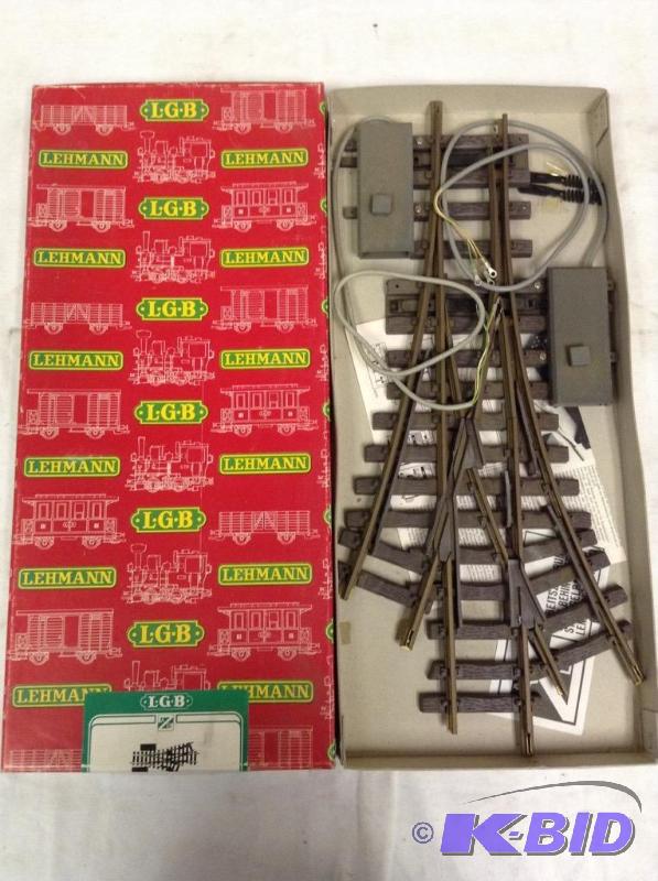 lot 92 image: LGB Three Way Train Switch Track G Scale