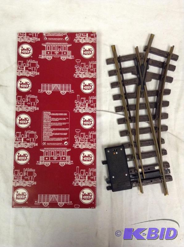 lot 95 image: LGB #12050 Right Electric Point Train Switch Track