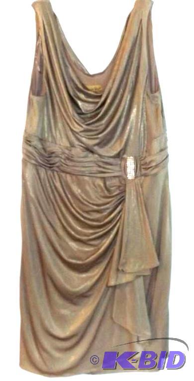 Midnight Velvet gold dress