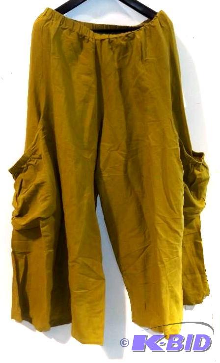 Ashro chartreuse flow pants with pockets