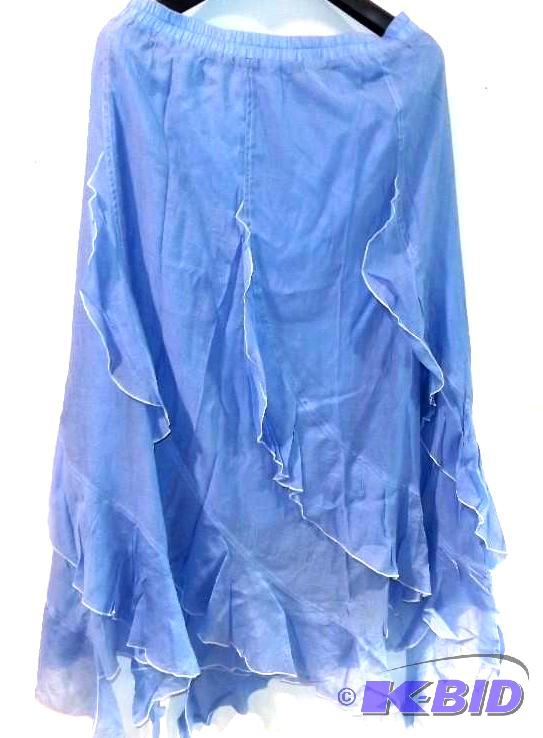 Ashro light blue jacket and skirt with ruffles