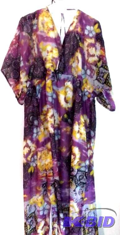 Ashro purpleyellowbluewhite cover-up sun dress