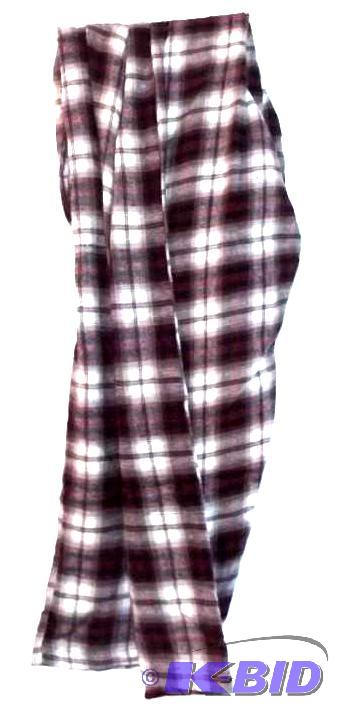 Cannon redwhitegray flannel pajama pants with drawstrings
