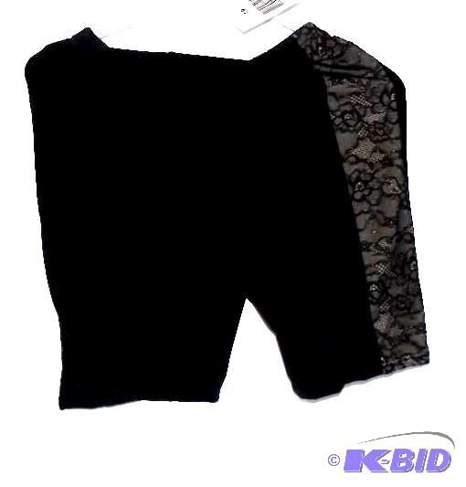 Seventh Avenue black and nude spanks with lace