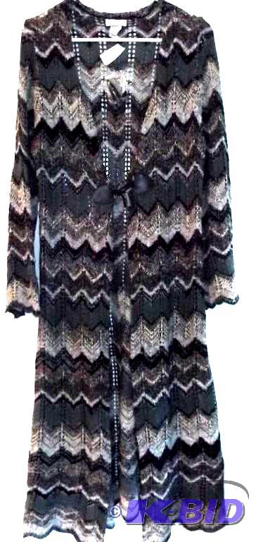 Monroe and Main gray multi color shrug