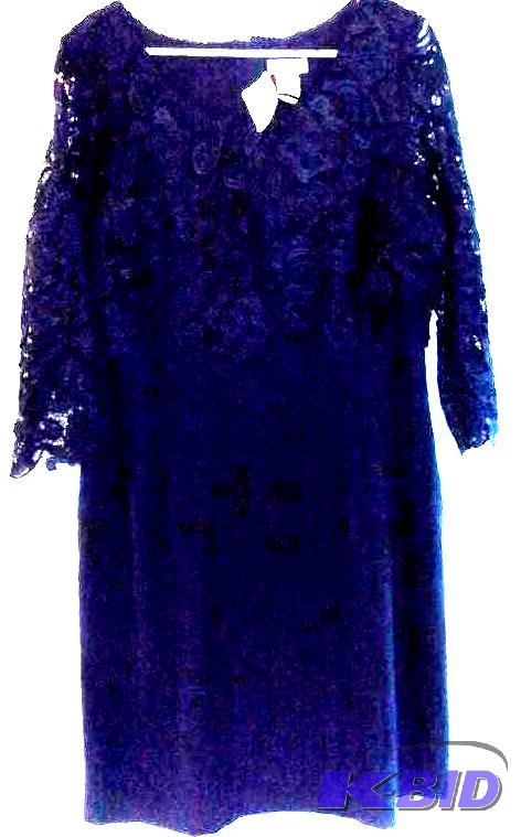 Monroe and Main blue dress with lace