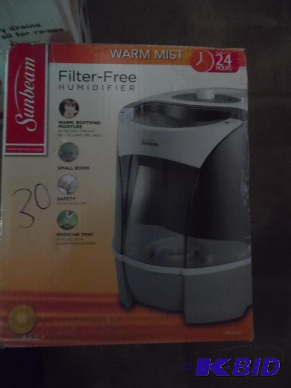 Sunbeam Warm Mist Filter Free Humidifier