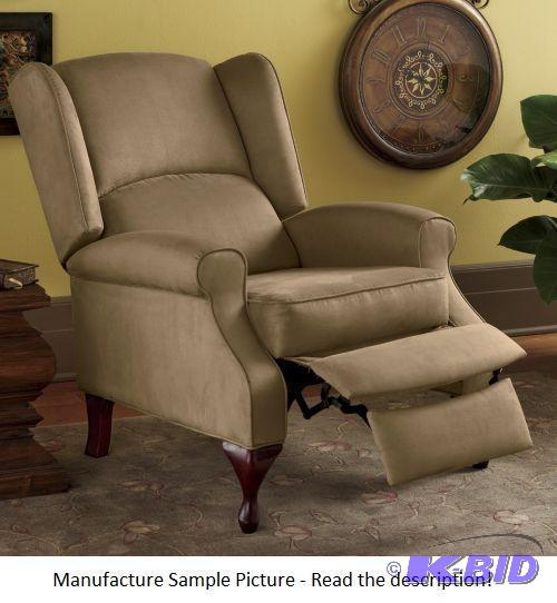 Tan Microfiber Wingback Recliner - 31&quot w...