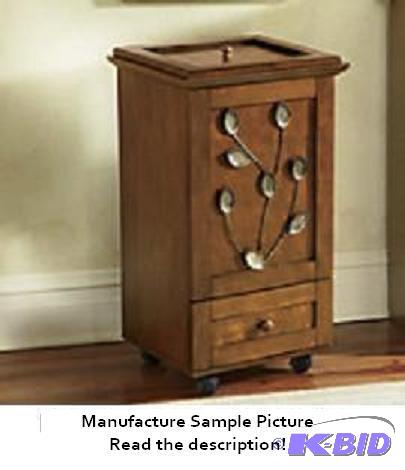 Golden Leaf Trash Bin -&nbspHolds a 13-gallo...