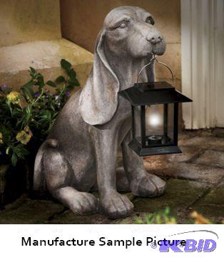 Solar Hound Dog with Lantern - You cherish st...