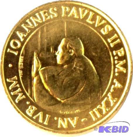 10 Highly Collectible Gold colored Vatican Ci...