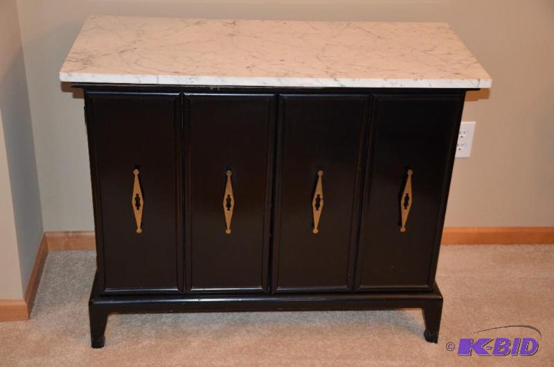 Beautiful Marble top buffet - on the back it ...