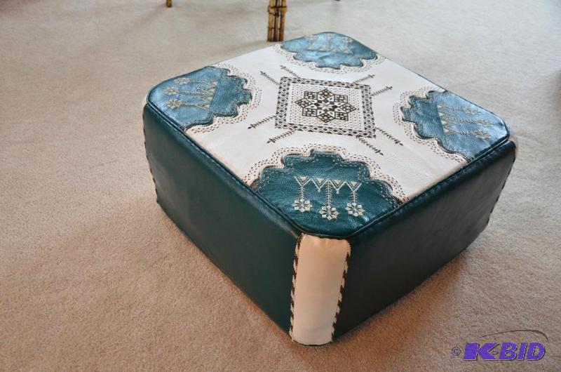 Antique African leather footrest. My client b...