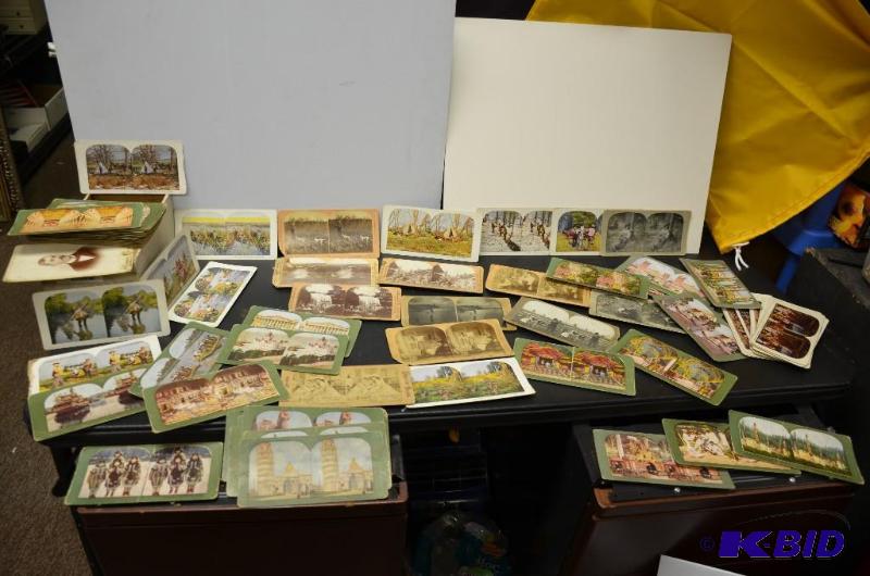 lot 156 image: Large lot of Vintage Stereoscope Cards Mt Ve...