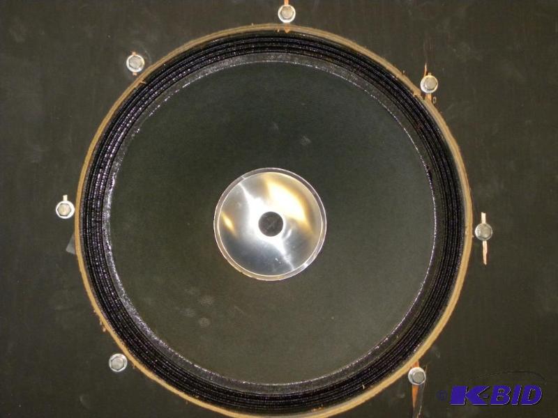 lot 193 image: Vintage Dukane Black Speakers 25 x 32 x 17 in...