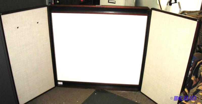 lot 2 image: Wall mounted Metro Systems Wood Enclosed Boa...