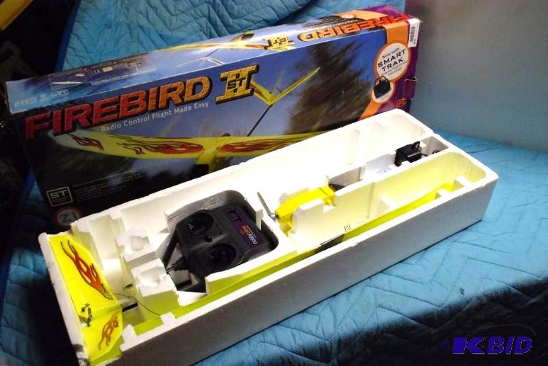 lot 213 image: Firebird 115T Radio Control Plane used. We be...