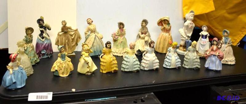 lot 248 image: Large collection of hand painted Lady figures...