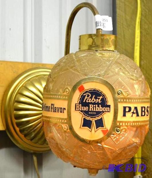 lot 4A image: VERY RARE Vintage 1960s Spinning Pabst Blue ...