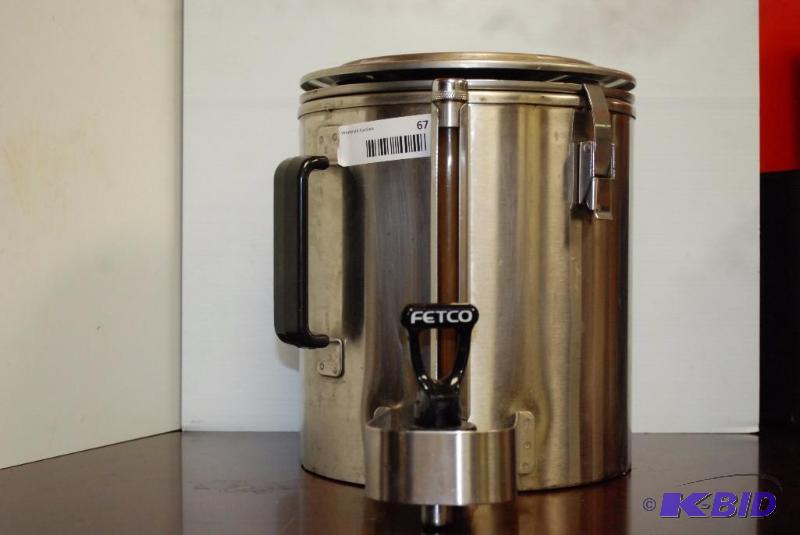 lot 67 image: Fetco Metal Coffee Server...