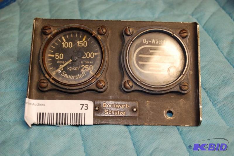 lot 73 image: Very rare German World War II Bordwart-Sch&uu...