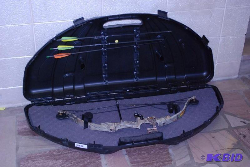 lot 97 image: Flambeau Outdoor Bow Case with Warrior Bow an...