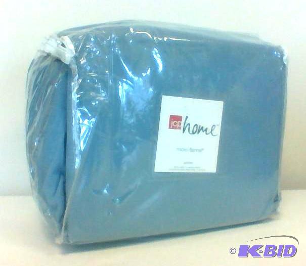 JCPenny Home King Micro-Flannel Sheet Set Smoke Blue