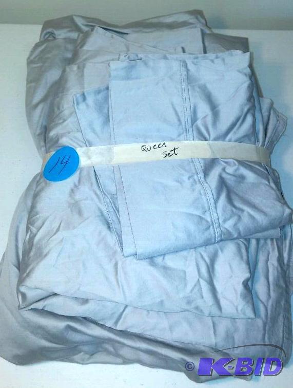 JCPenny Studio Queen Sheet Set Steel Gray