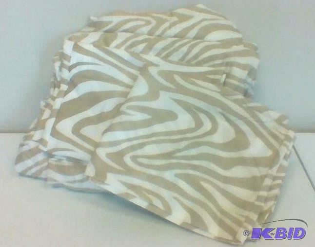 JCPenny Home Queen Sheet Set White Zebra