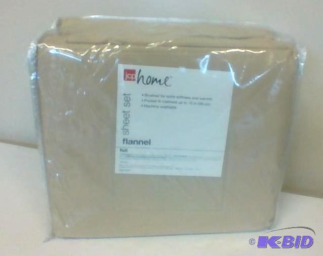 JCPenny Home Full Flannel Sheet Set Flax