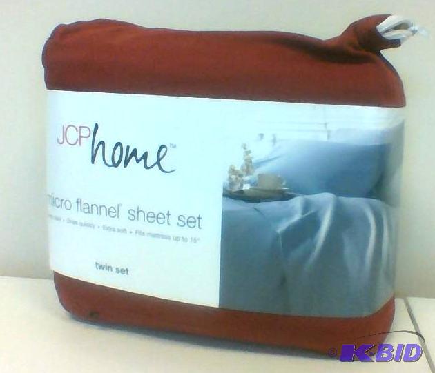 JCPenny Home Twin Micro-Flannel Sheet Set New Orleans Red