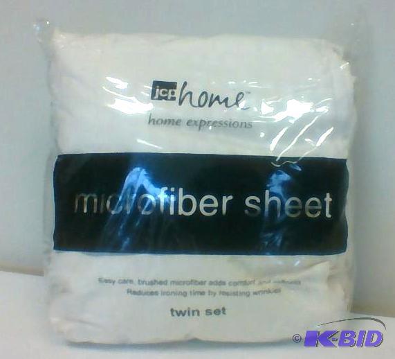 JCPenny Home Twin Microfiber Sheet Set Embossed Egret