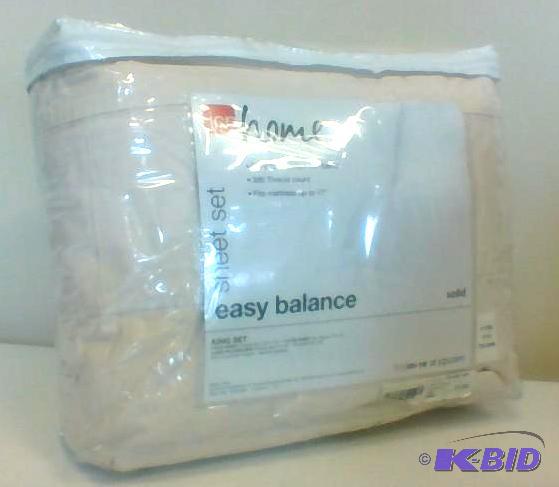 JCPenny Home King Sheet Set Ivory
