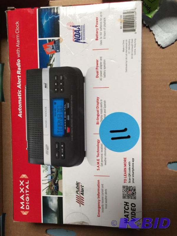 Max digital automatic alert radio with alarm clock