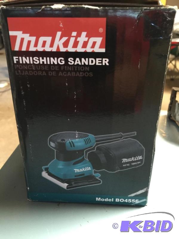 Used Makita finishing the sander