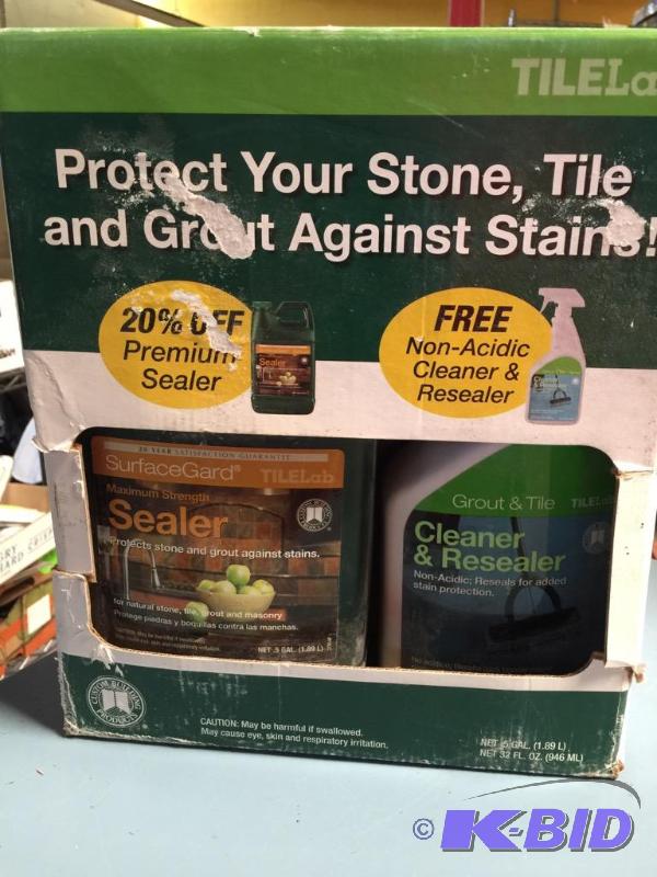 Grout sealer and cleaner.