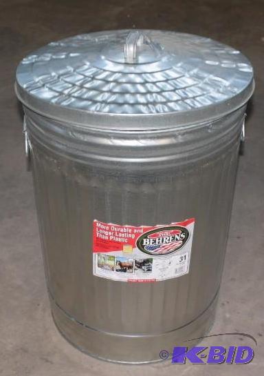 Galvonized Garbage Can